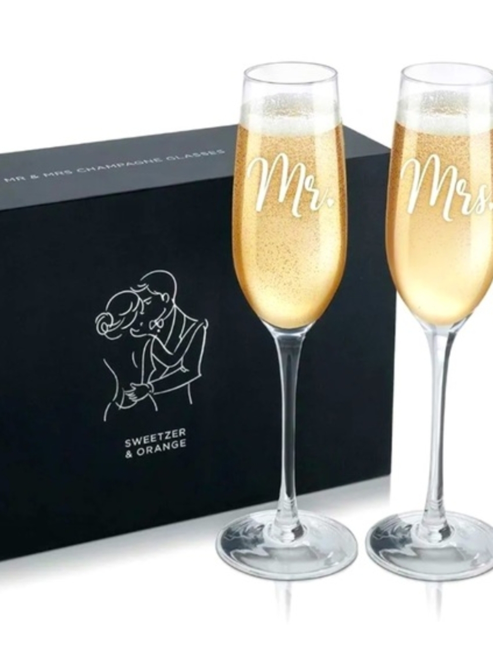 Mr. and Mrs. Champagne Flute